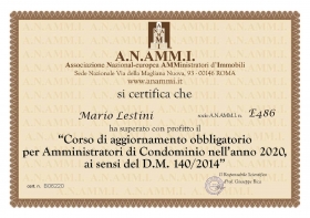 Aggiornamento Annuale - Lestini Mario - Amministrazione Condomini  